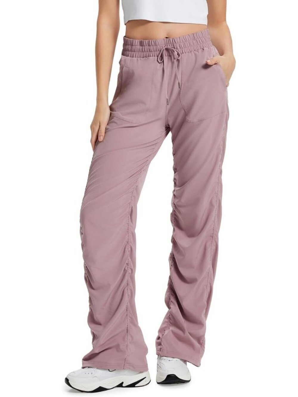 Lightweight Straight Leg Dance & Studio Pants for Women, 25"-34" Inseam